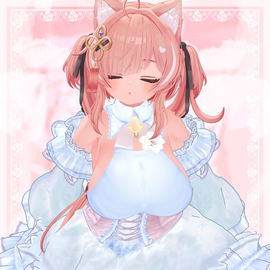 VRChat向け衣装モデル_プリティゴシック_Pretty_Gothic 「イチゴ」『ICHIGO』対応差分