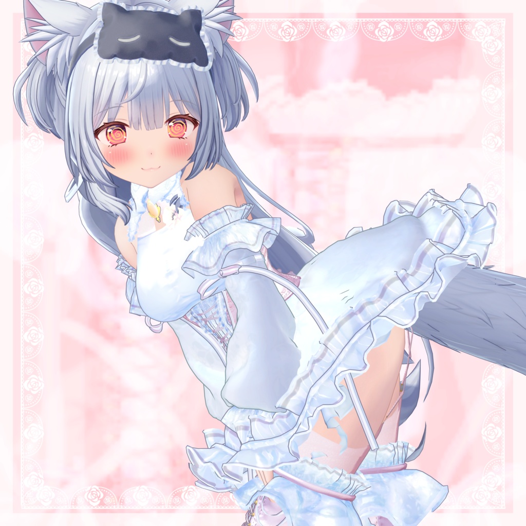 VRChat向け衣装モデル_プリティゴシック_Pretty_Gothic 「旅枕ヨカ」対応差分