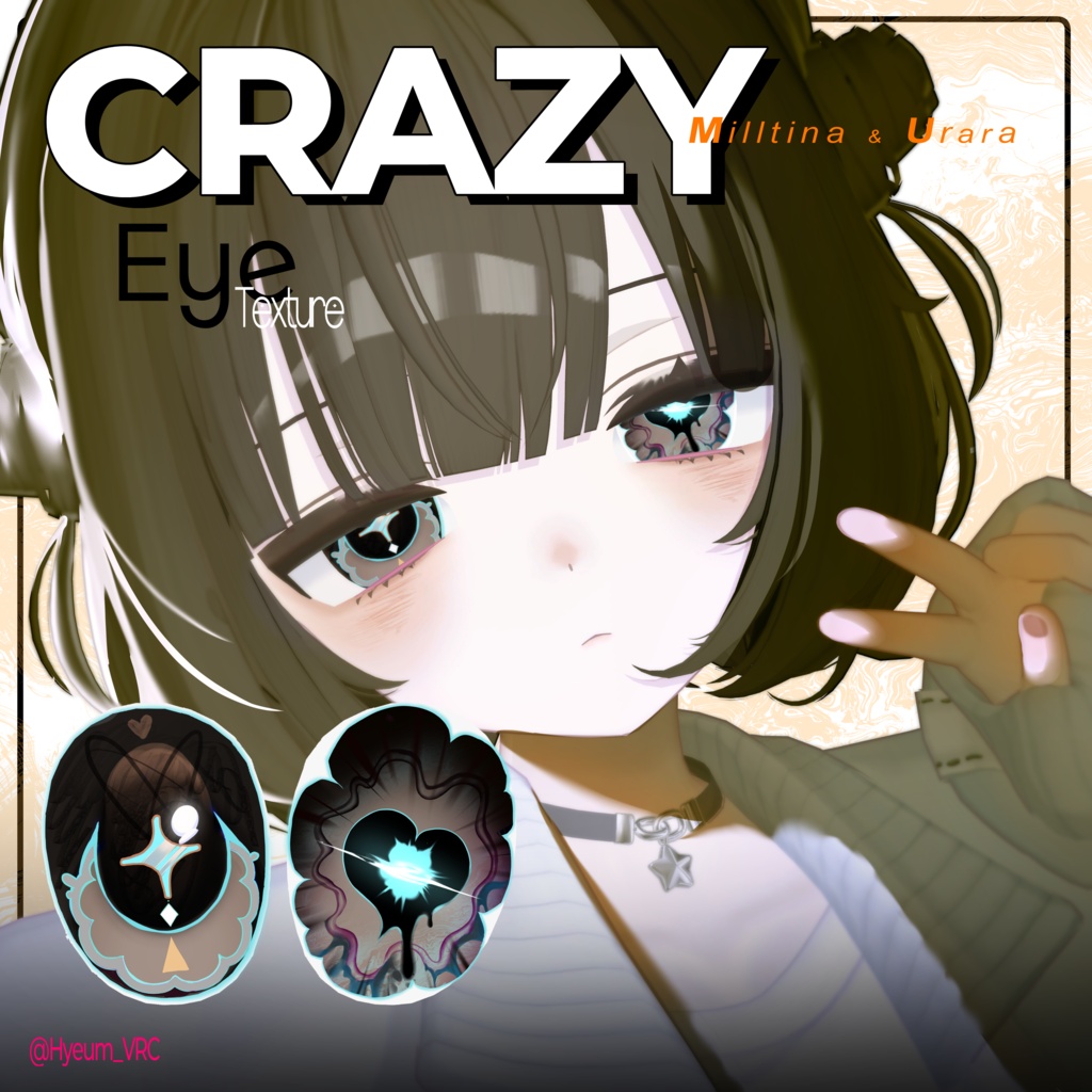 【2 Avatars】♡_CRAZY Eye Textures_♡