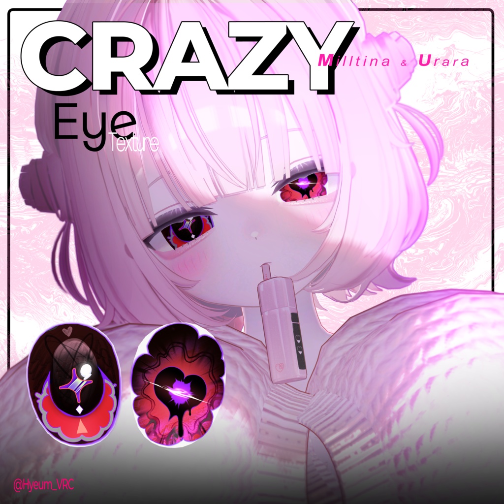 【2 Avatars】♡_CRAZY Eye Textures_♡