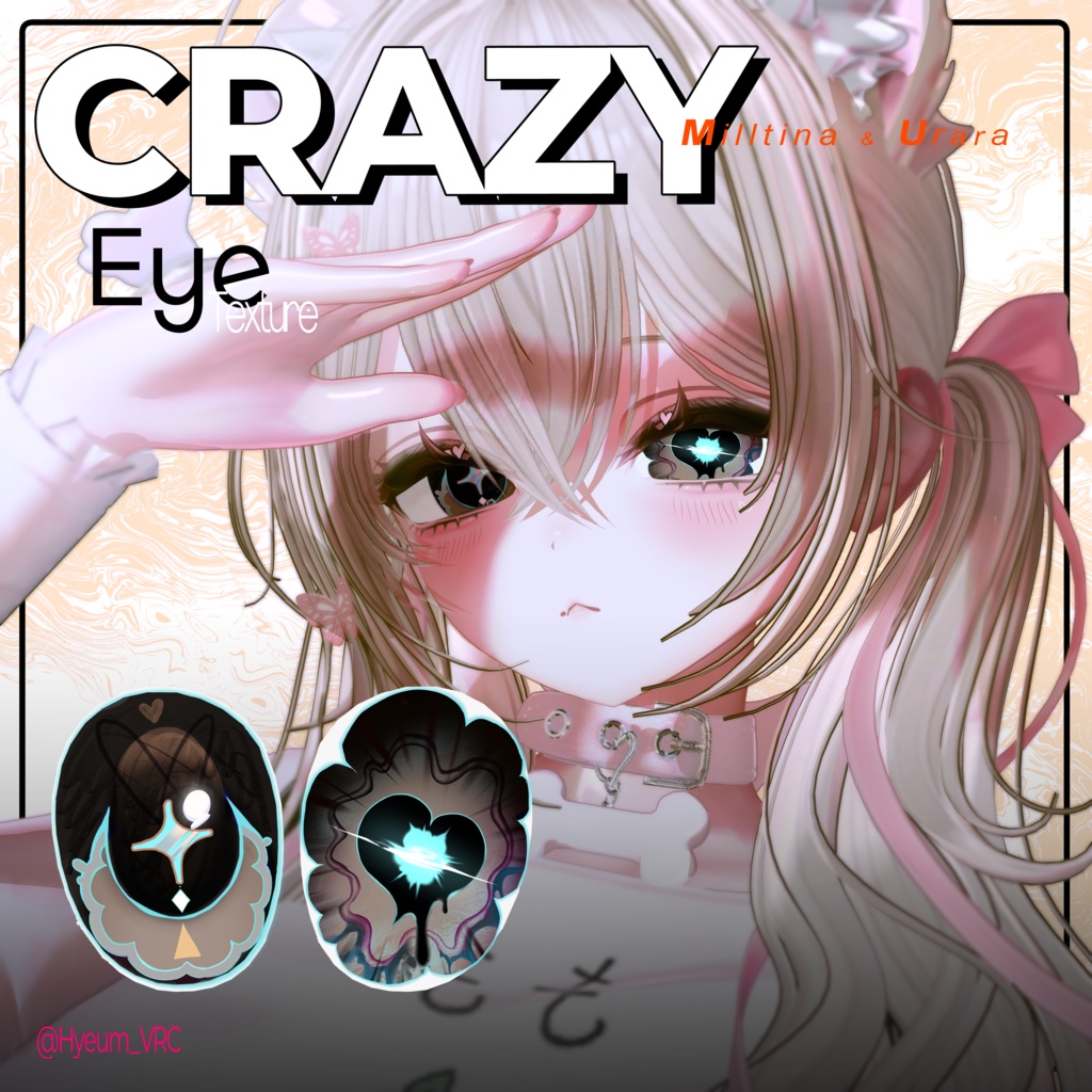 【4 Avatars】♡_CRAZY Eye Textures_♡