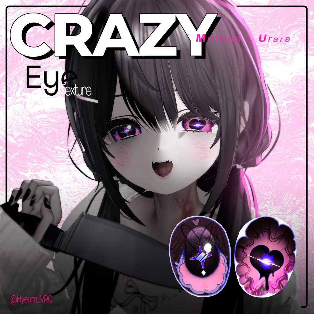 【4 Avatars】♡_CRAZY Eye Textures_♡