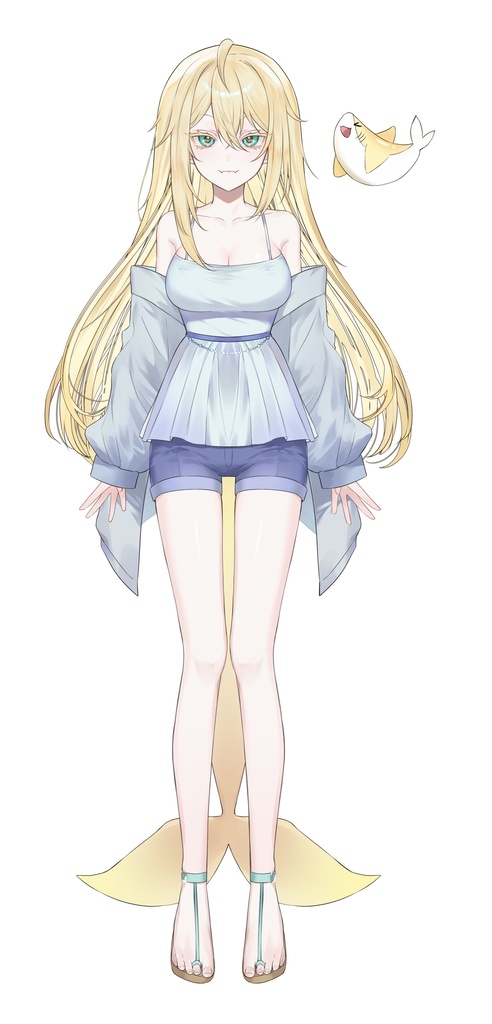 상어 소녀와 작은 상어 펫