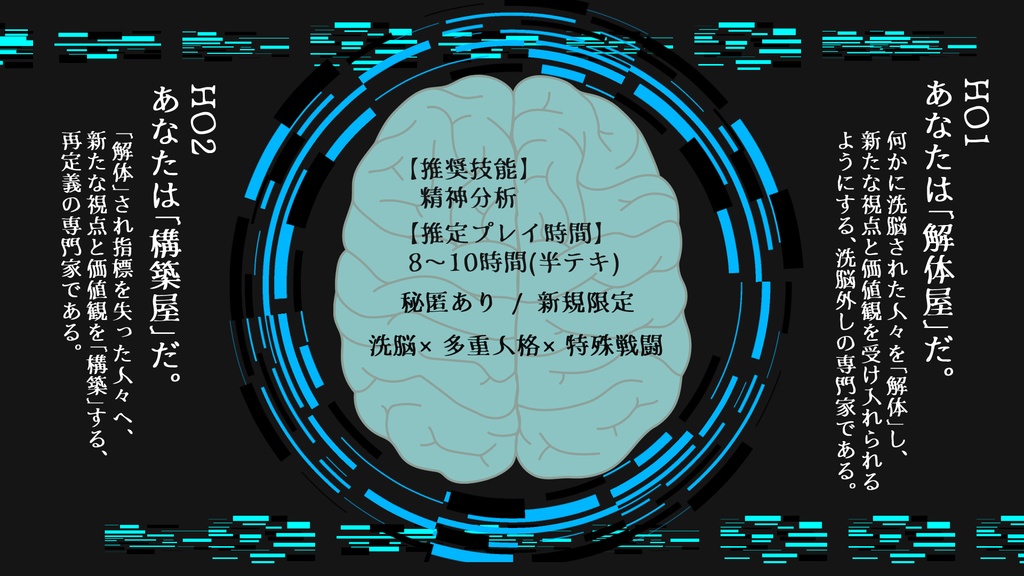 CoC6版シナリオ「洗脳解体」