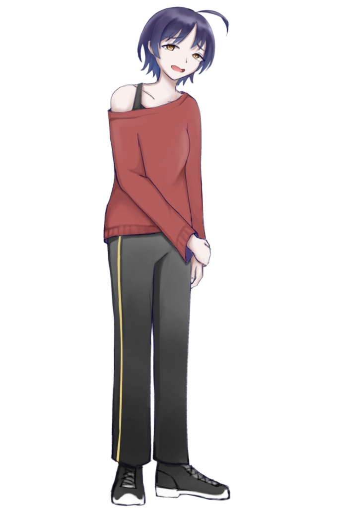 やる気のない女の子　フリー立ち絵