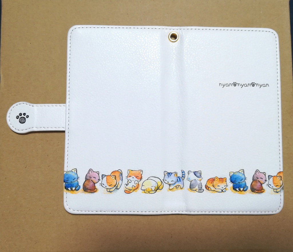 手帳型Androidケース【すいさいこねこ】