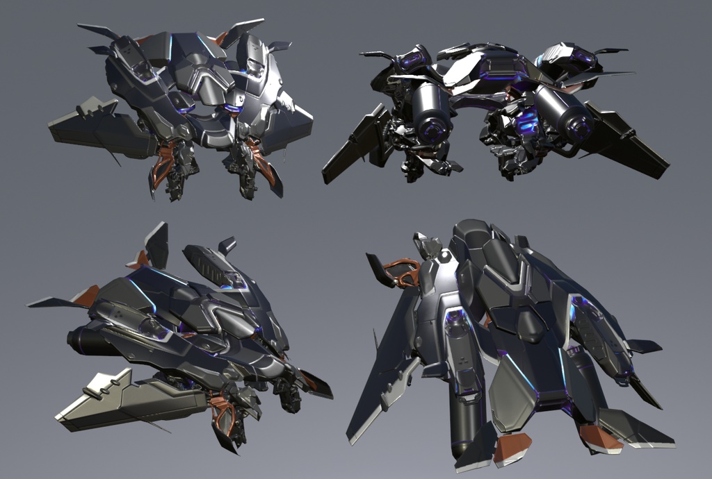 (1000円引セール中)【VRChat想定アクセサリ】飛行ユニット