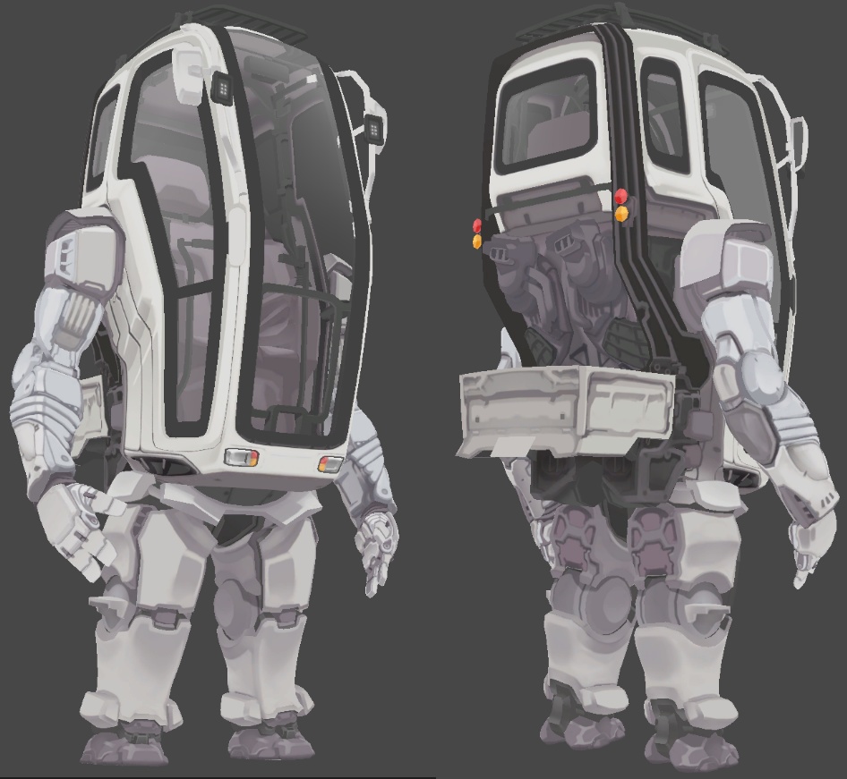 (1000円引セール中)リムキャビン(VRChat想定ロボット/パワードスーツモデル)