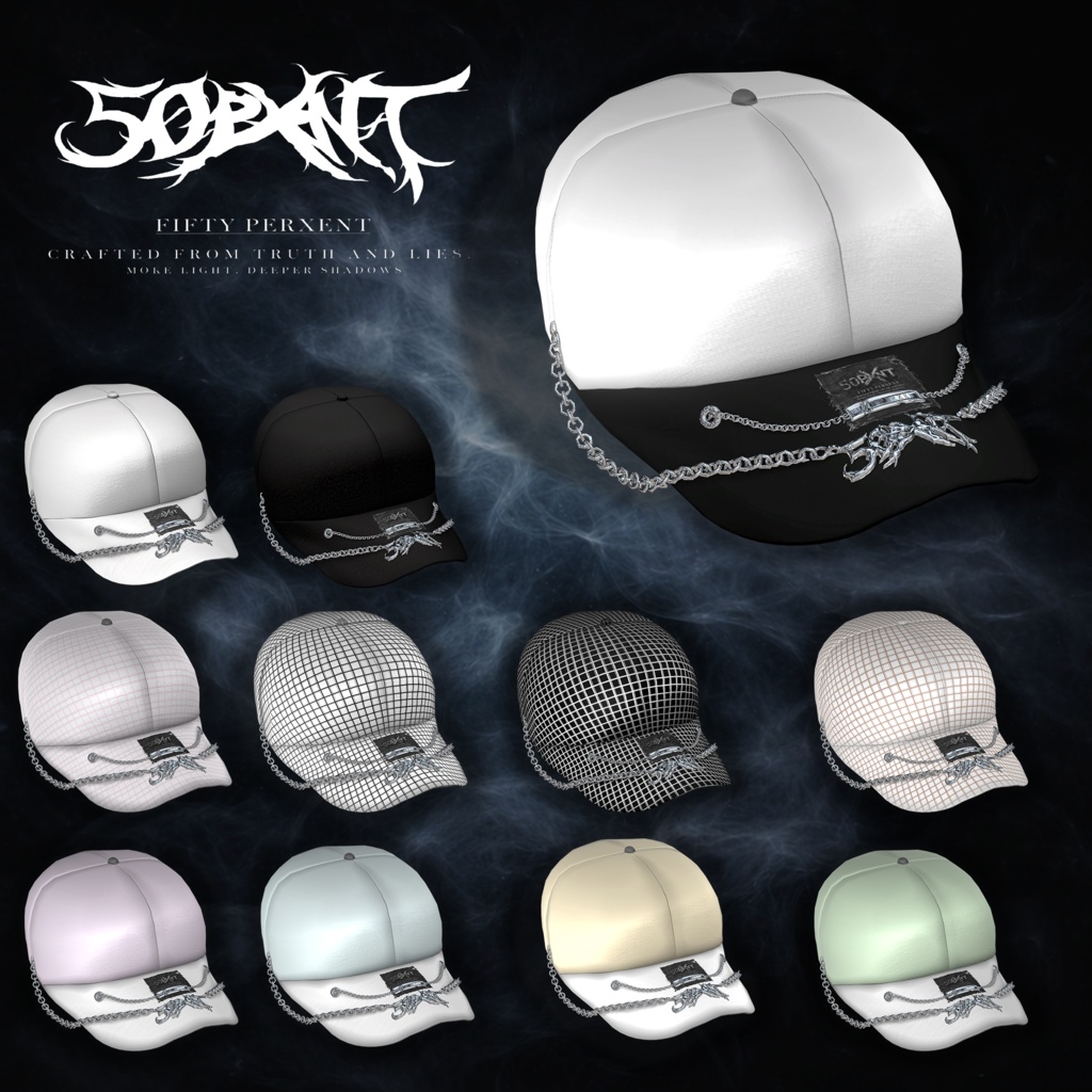 【新ブランド開設記念SALE】MIDNIGHT LOOSE HAIR +Chain CAP