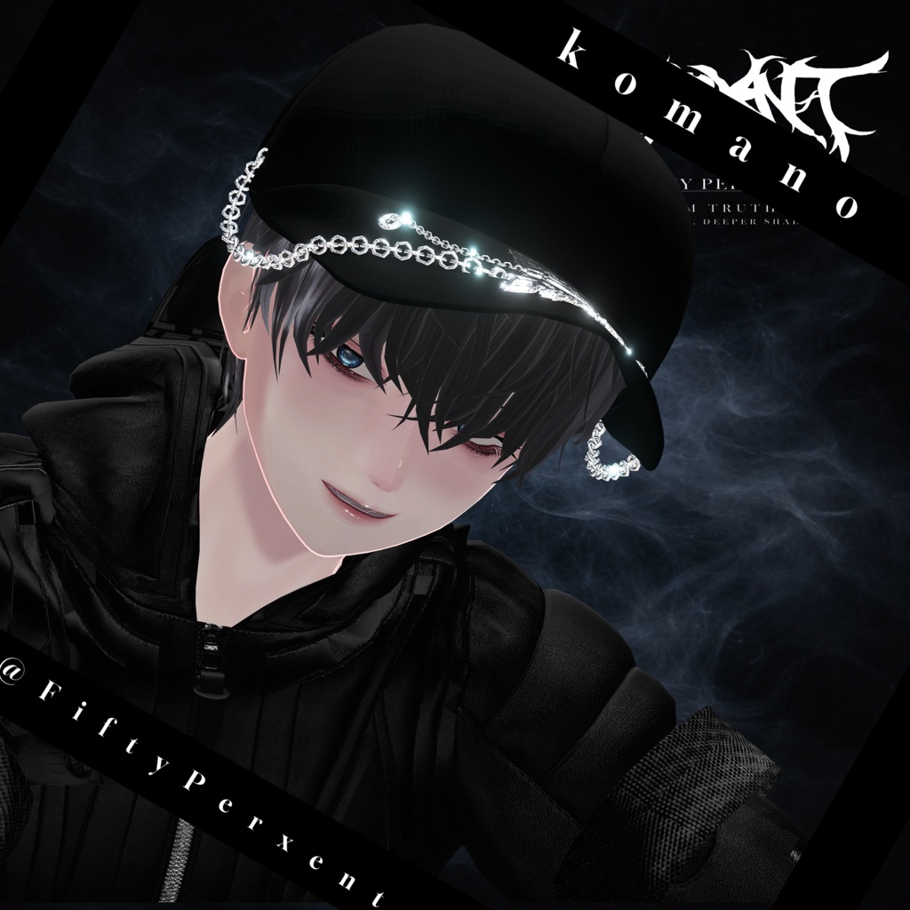 【新ブランド開設記念SALE】MIDNIGHT LOOSE HAIR +Chain CAP