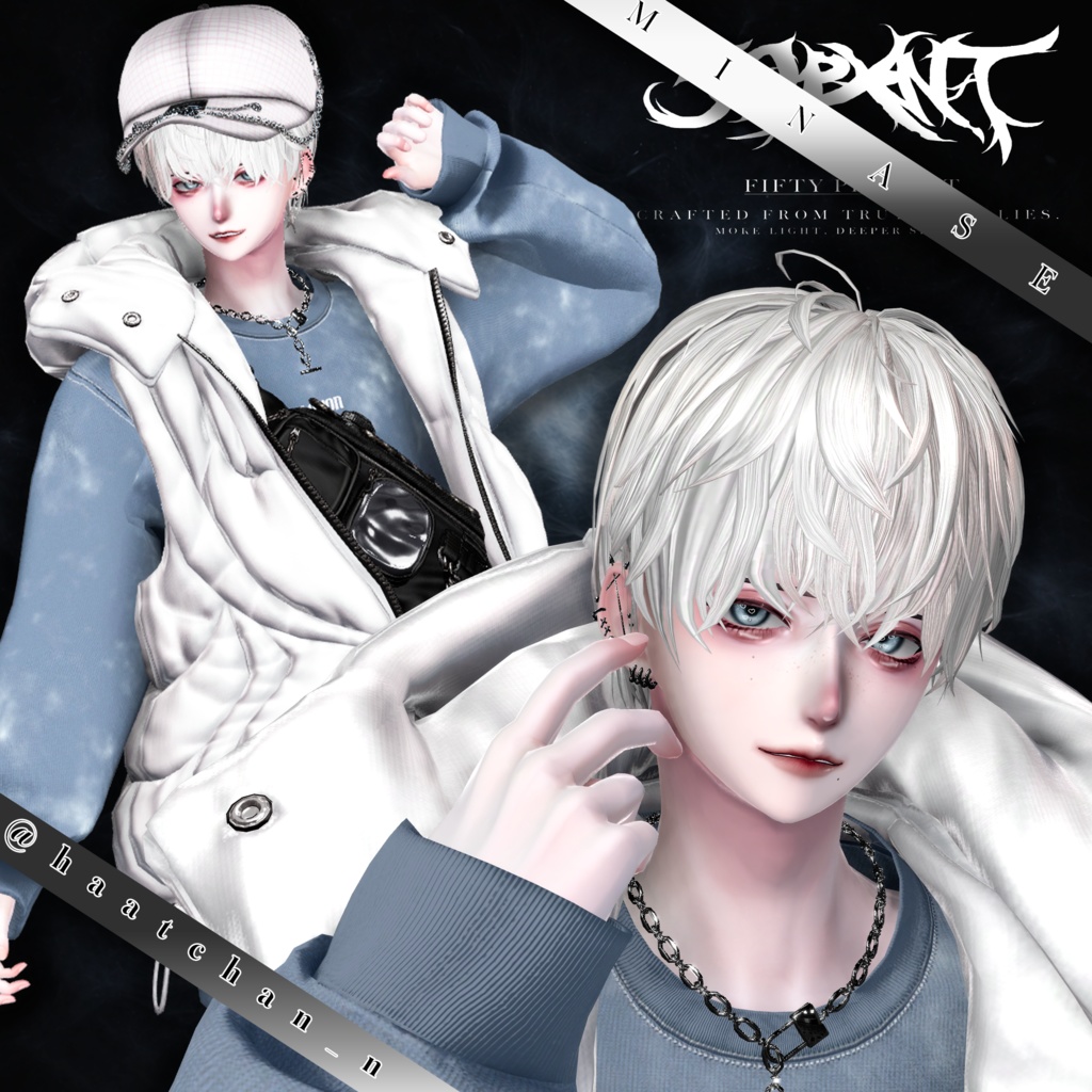 【新ブランド開設記念SALE】MIDNIGHT LOOSE HAIR +Chain CAP