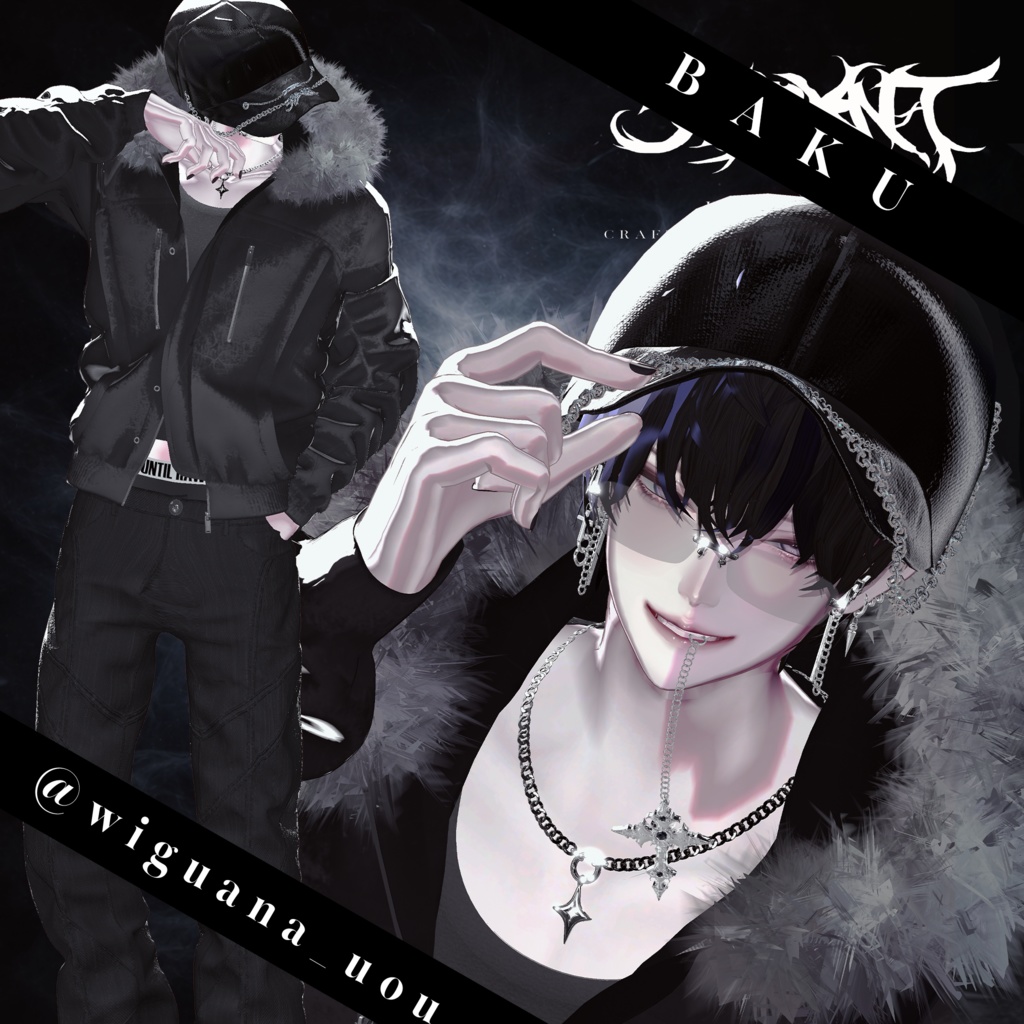 【新ブランド開設記念SALE】MIDNIGHT LOOSE HAIR +Chain CAP