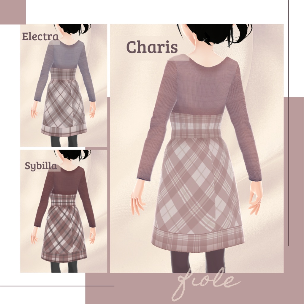 【無料版あり】レーストップス&Vネックニットワンピース − fiole −