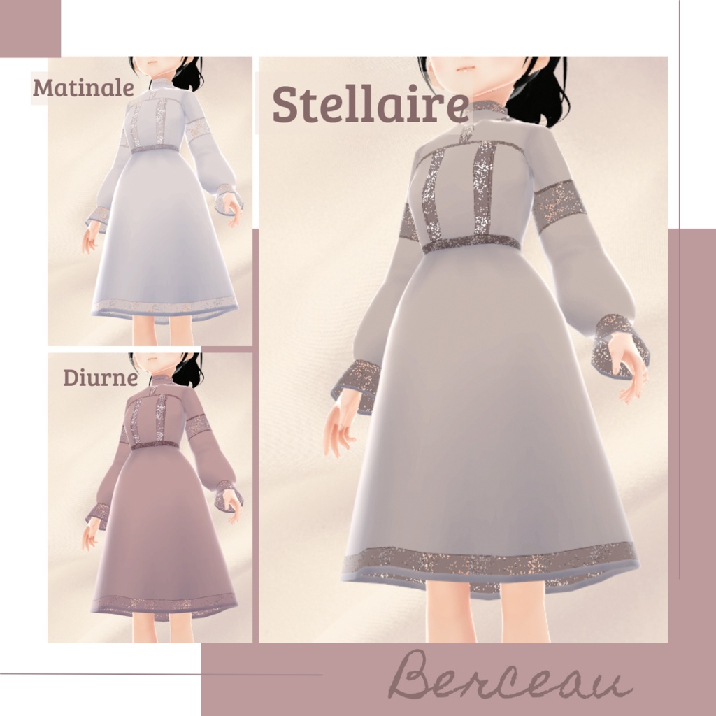 【無料版あり】ディティールレースワンピース − Berceau −