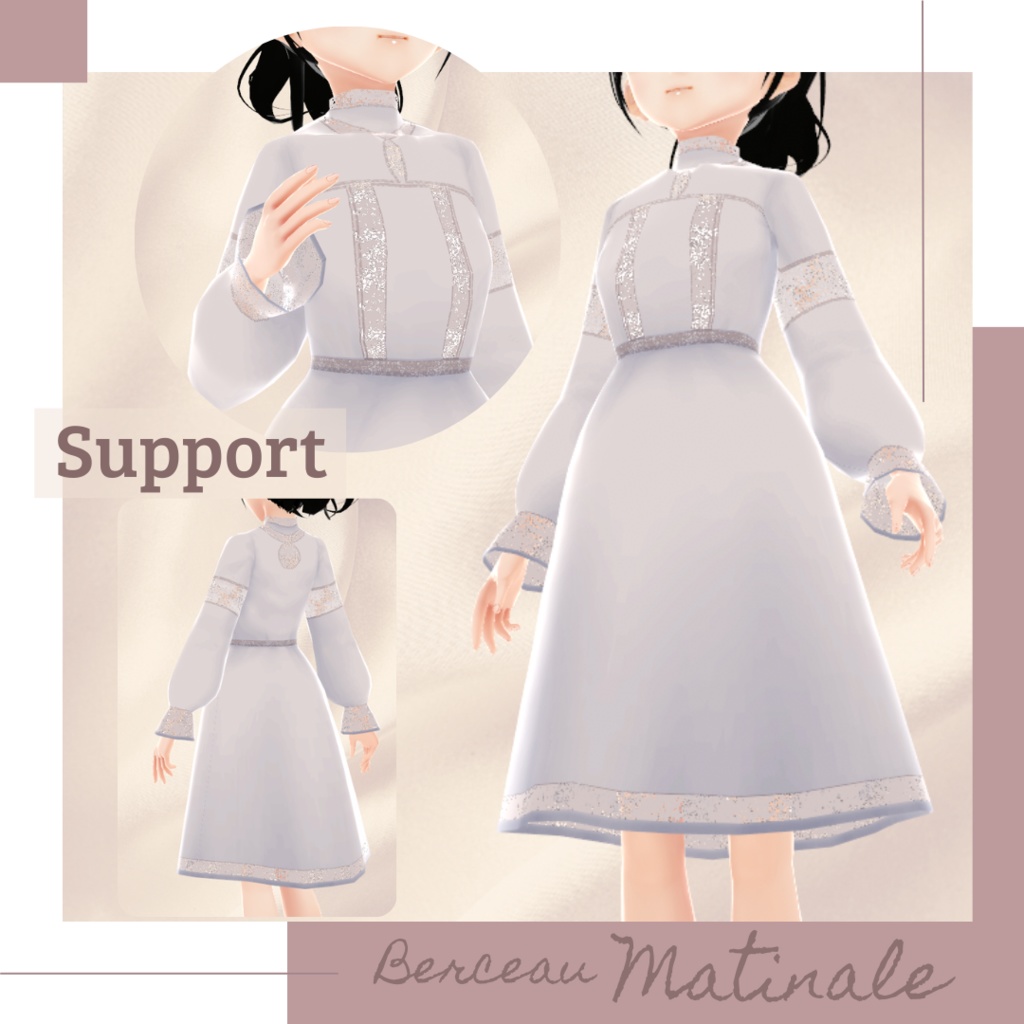 【無料版あり】ディティールレースワンピース − Berceau −