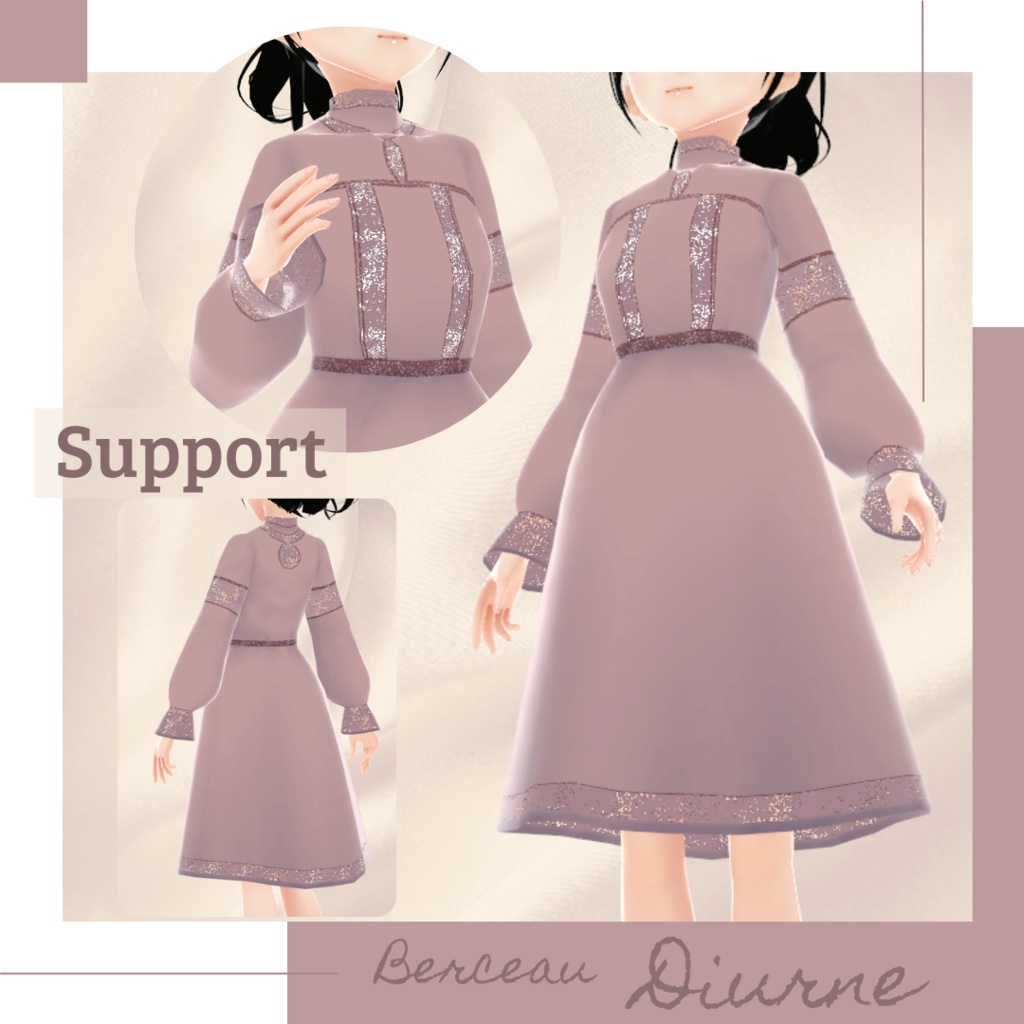 【無料版あり】ディティールレースワンピース − Berceau −