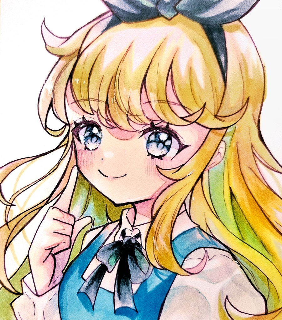 ⋆✦手描きイラスト オリジナル 原画  不思議の国のアリス⋆✦