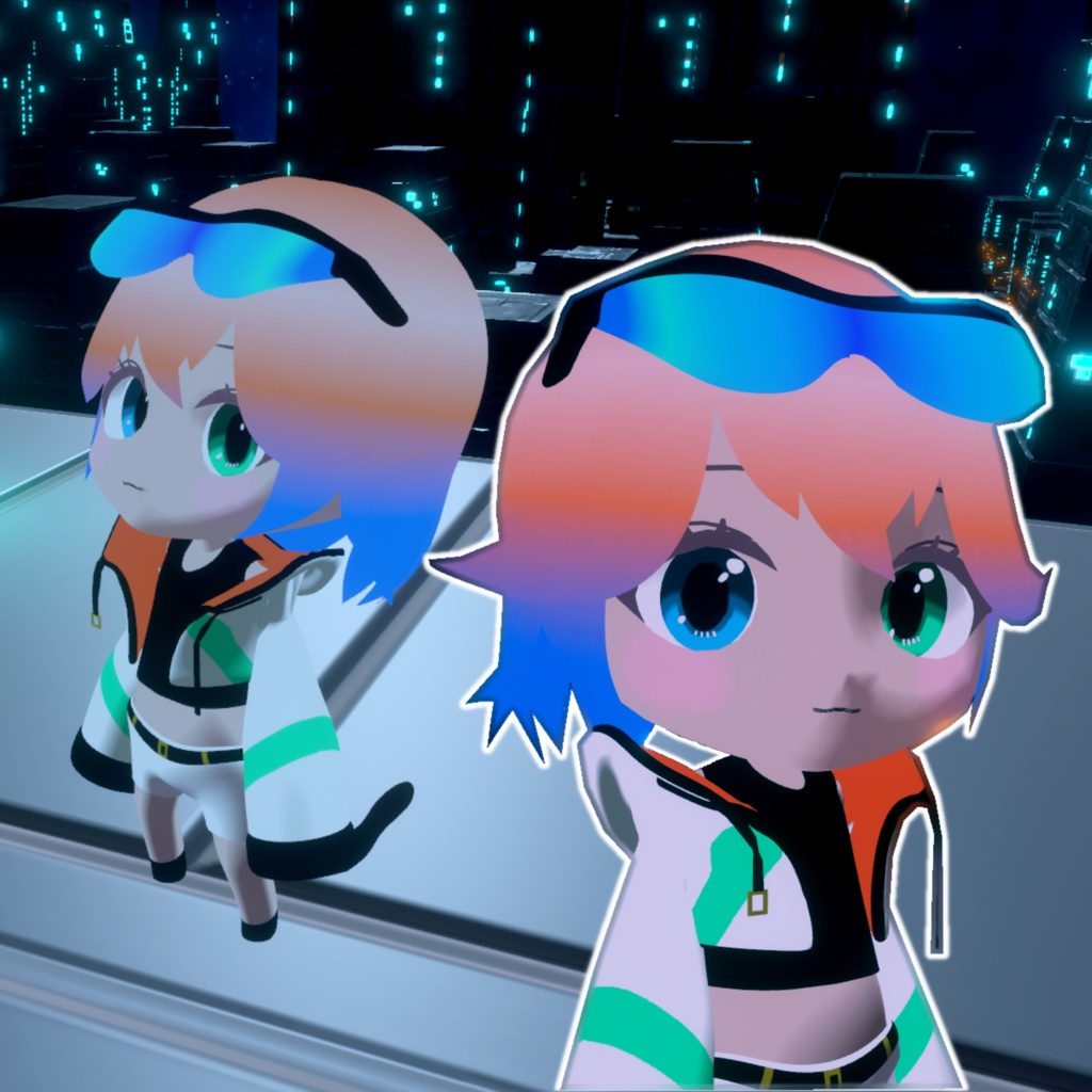 サイバーディフォルメちゃん/オリジナル3Dモデル