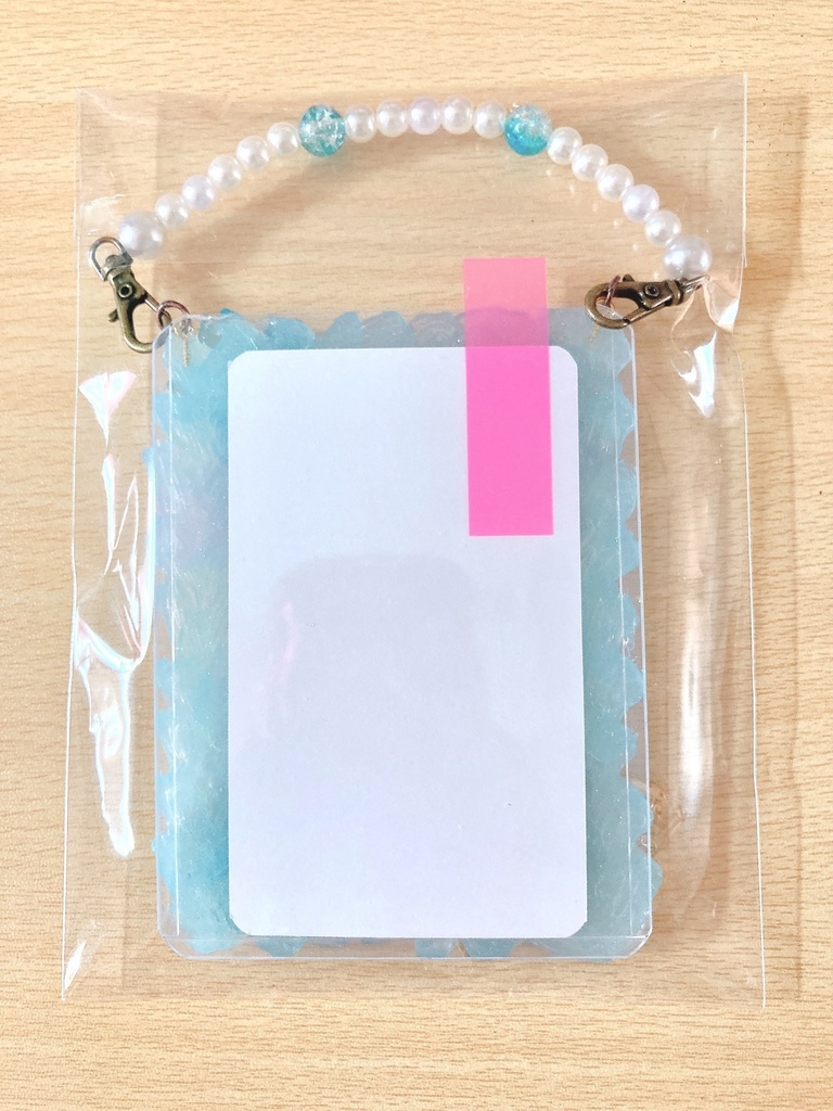 ホイップデコカードケース 水色