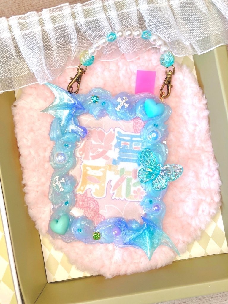 ホイップデコケース 青緑 天使 悪魔