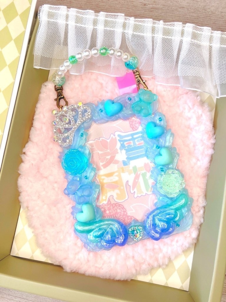 ホイップデコケース 青緑 天使 悪魔