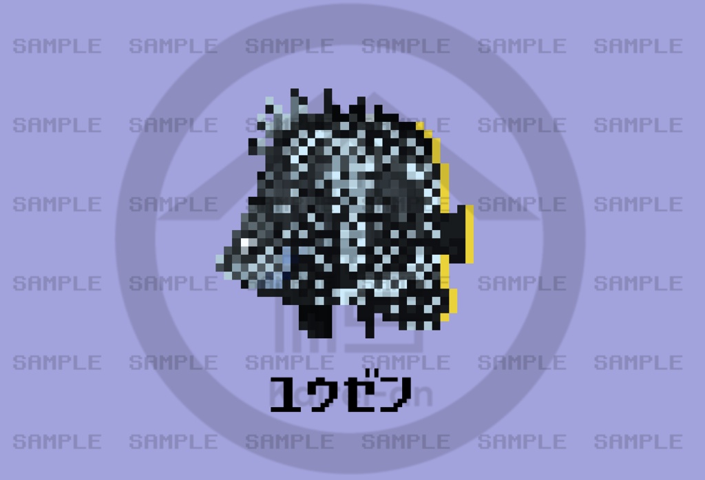 【オンライン限定】ミニ額ドット絵チョウチョウウオその5