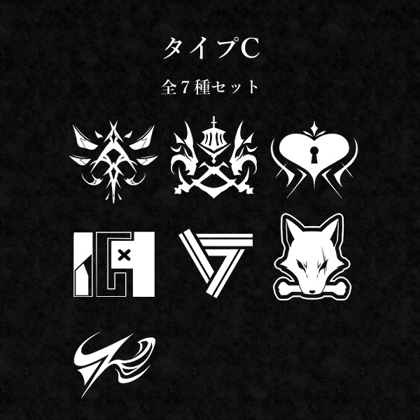 【ロゴ素材】モノクロ1