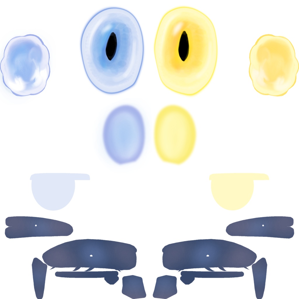 オッドアイ猫のおめめ(kipfel eye texture)