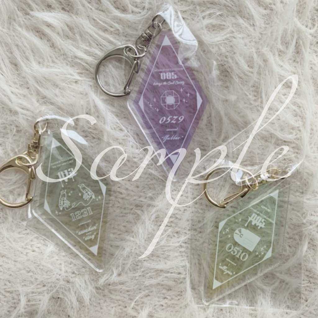 イメージアクリルキーホルダー