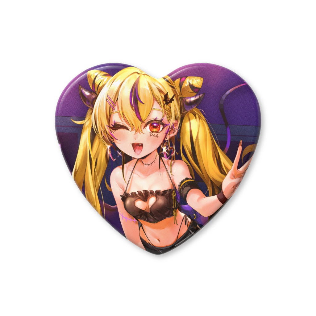 【2024 Halloween】ハート缶バッジ