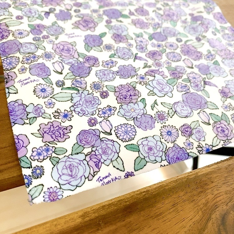 オリジナル小花柄ハンカチ〈全3種〉