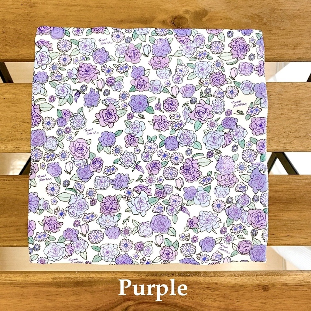 オリジナル小花柄ハンカチ〈全3種〉