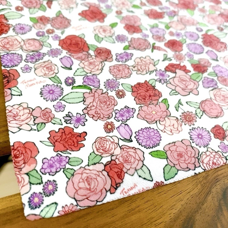 オリジナル小花柄ハンカチ〈全3種〉