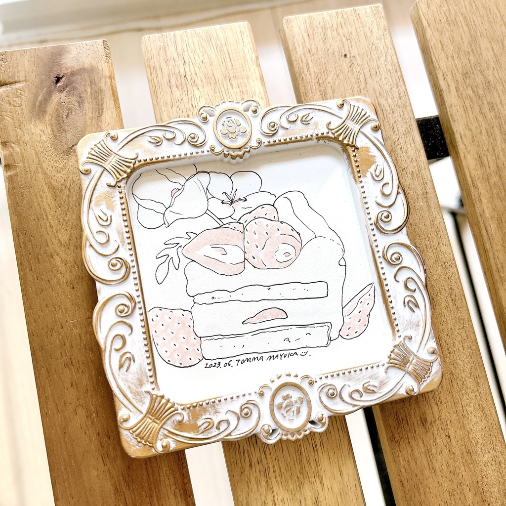 原画『たっぷり苺のショートケーキ』