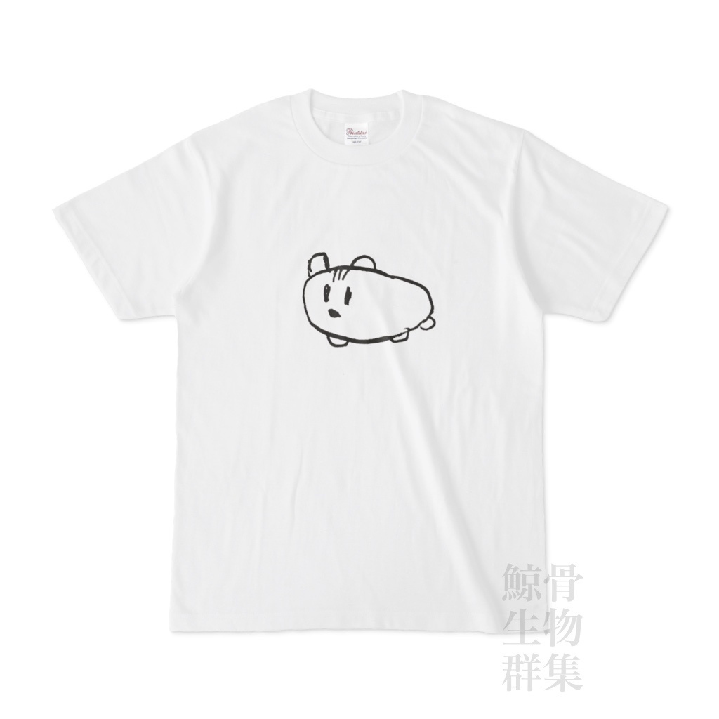 虚無ハムスターTシャツWhite×Black