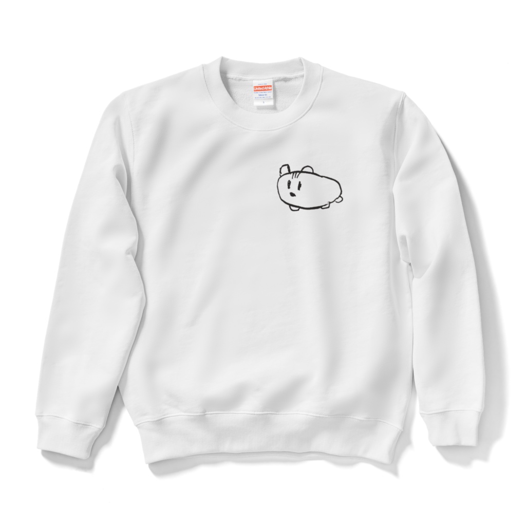 虚無ハムスタースウェットWhite×Black