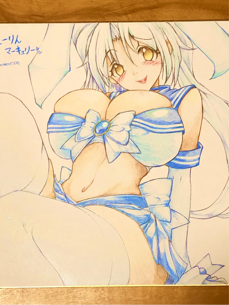 【エアコミケ】えーりんマーキュリー色紙🌙
