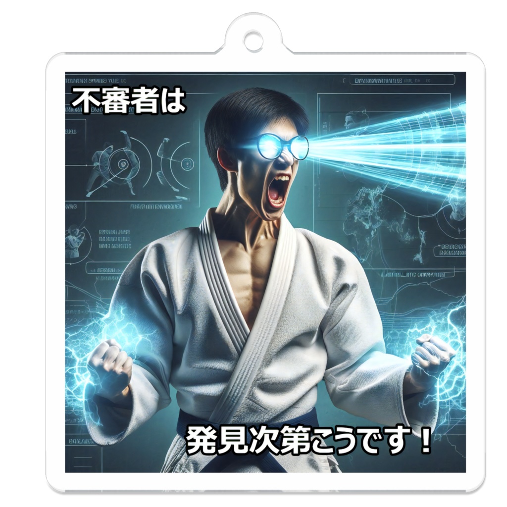 不審者撲滅ビーム(アクキー文字あり)