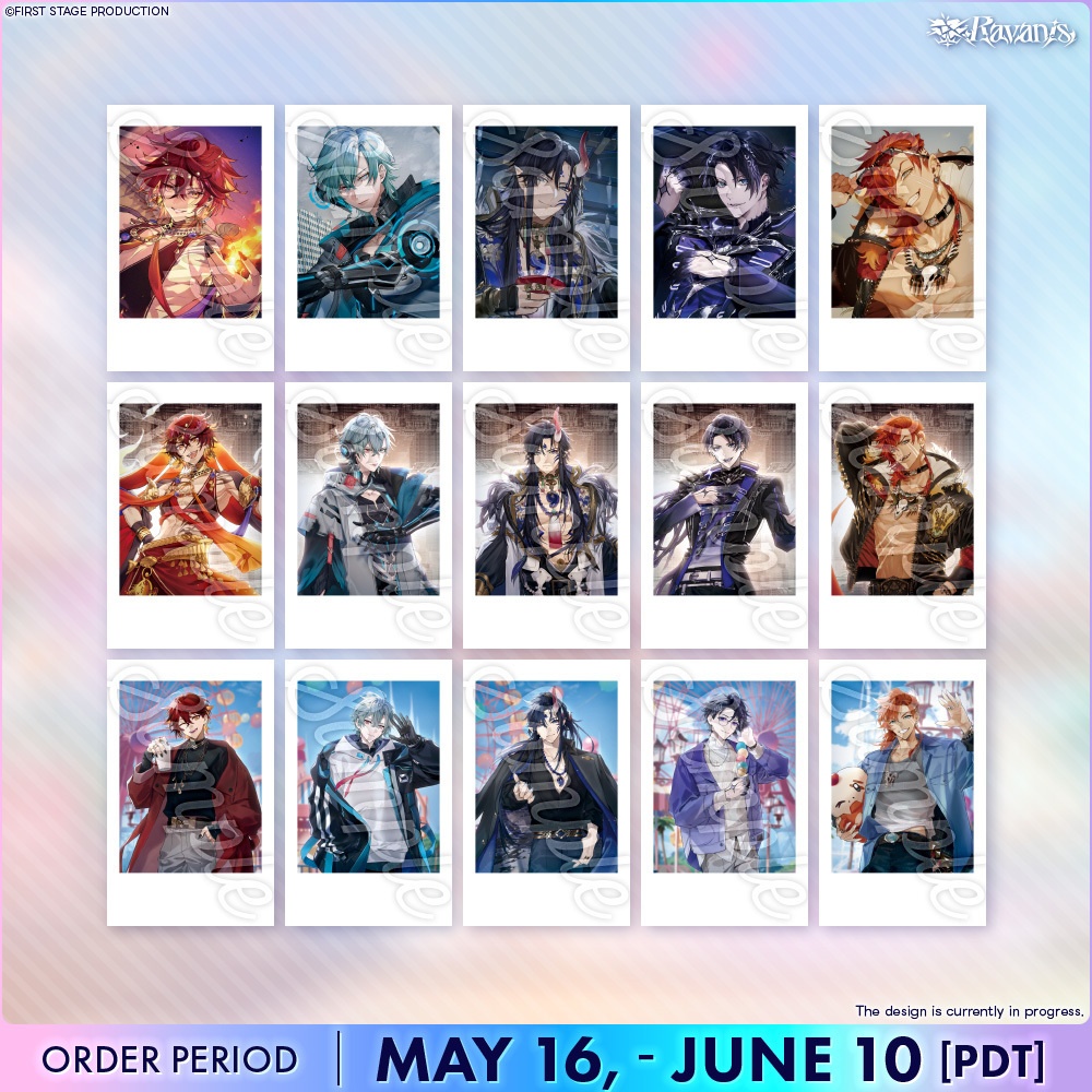 【Ravanis Half Anniversary Goods】Random Snapshot Card / Acrylic Puzzle Keychain Set