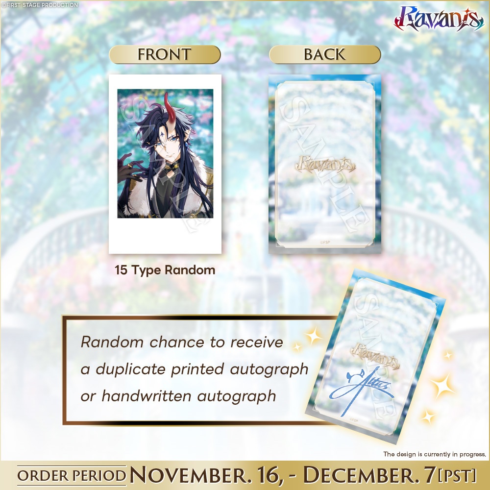 【Ravanis 1 Year Anniversary Goods】Random Snapshot Card