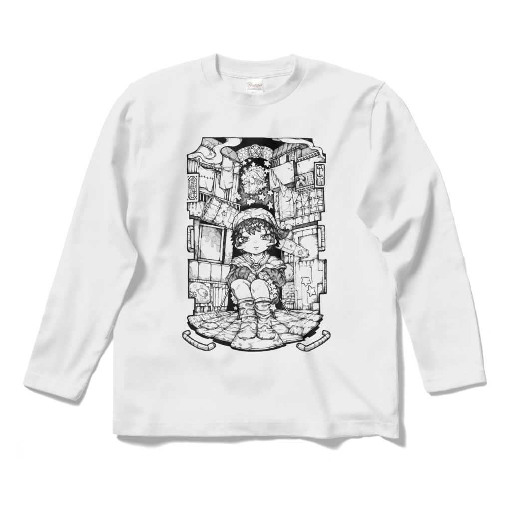 小鳥遊やや｜ロングＴシャツ　線画ver.