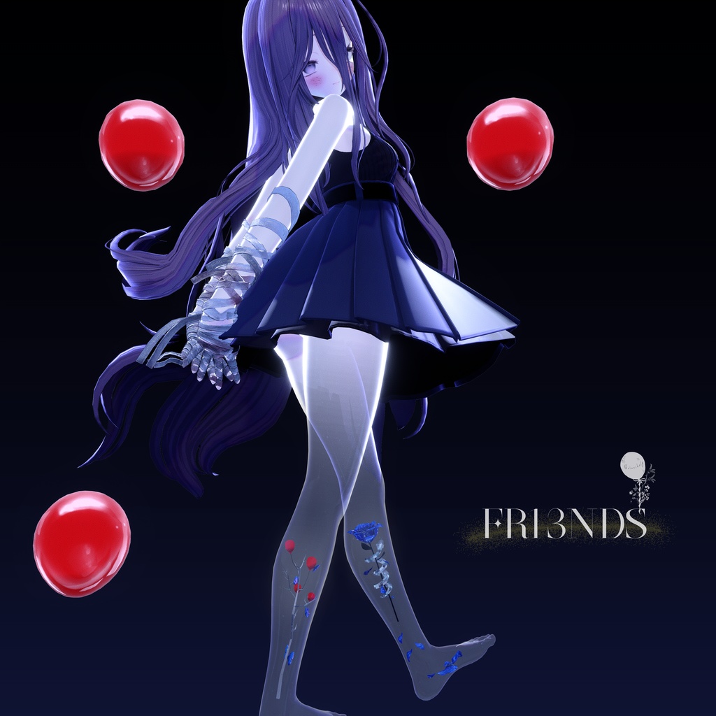 【3アバター対応】Melancholy メランコリー 【Aquaglassコラボコンテンツ】