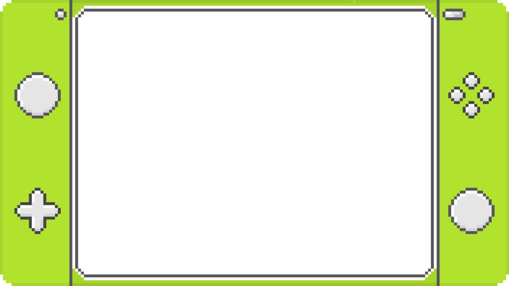 【フリー素材】サムネイル用背景/フレーム(9:16)『ドット絵-ゲーム機風-』