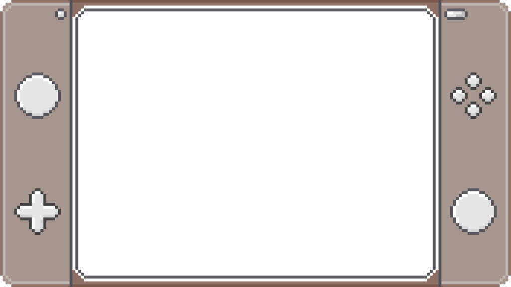 【フリー素材】サムネイル用背景/フレーム(9:16)『ドット絵-ゲーム機風-』