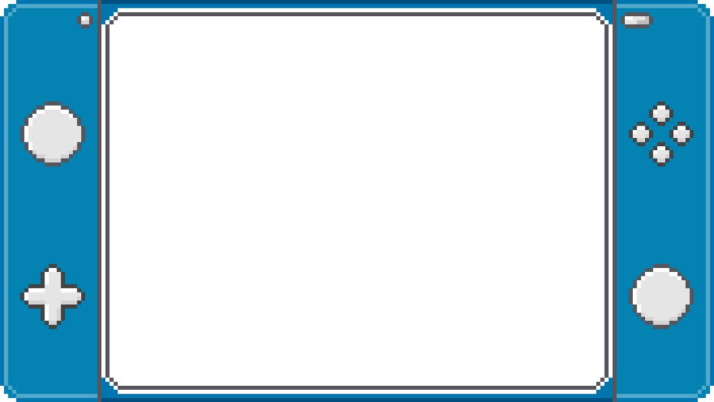 【フリー素材】サムネイル用背景/フレーム(9:16)『ドット絵-ゲーム機風-』