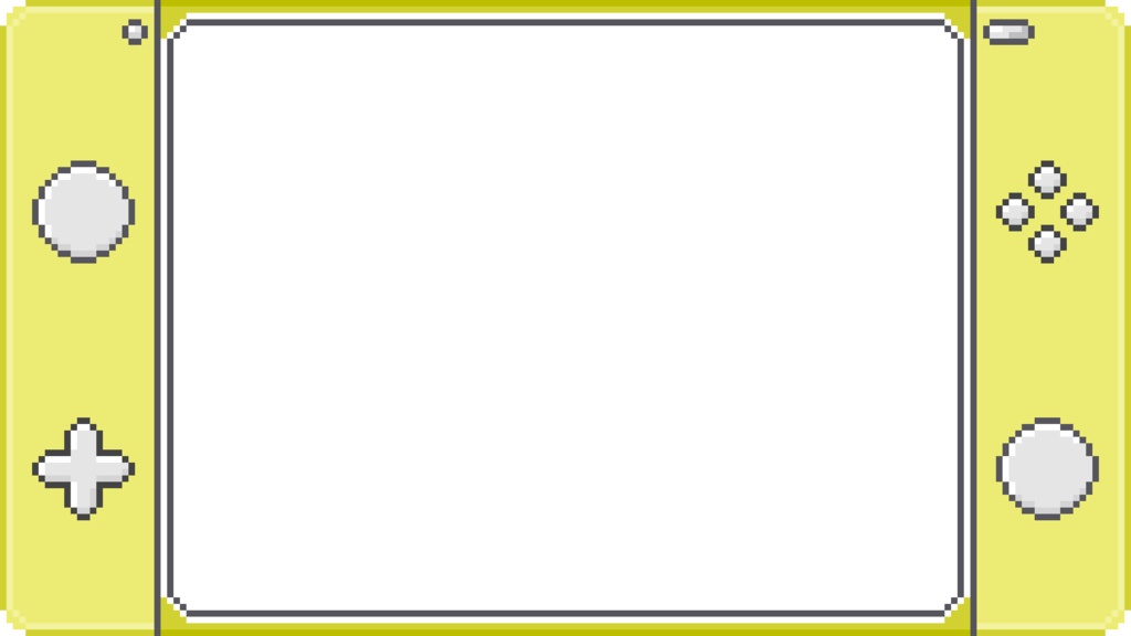 【フリー素材】サムネイル用背景/フレーム(9:16)『ドット絵-ゲーム機風-』