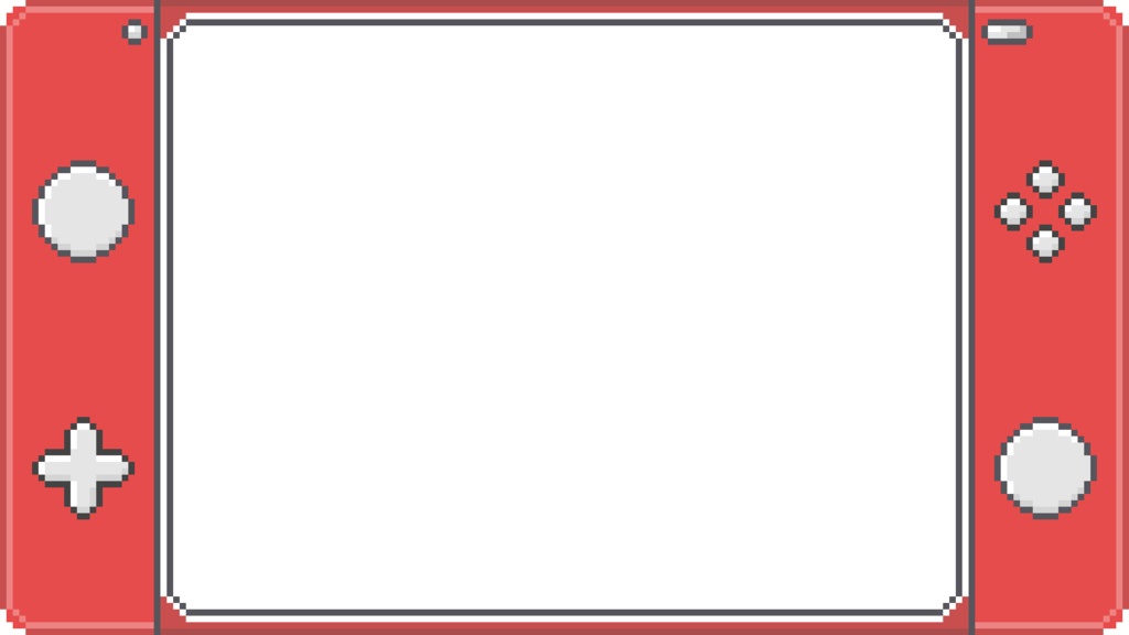 【フリー素材】サムネイル用背景/フレーム(9:16)『ドット絵-ゲーム機風-』