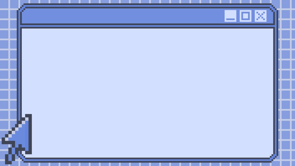 【フリー素材】サムネイル用背景(9:16)『ドット絵-PC風-』