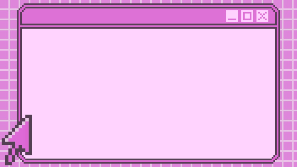 【フリー素材】サムネイル用背景(9:16)『ドット絵-PC風-』