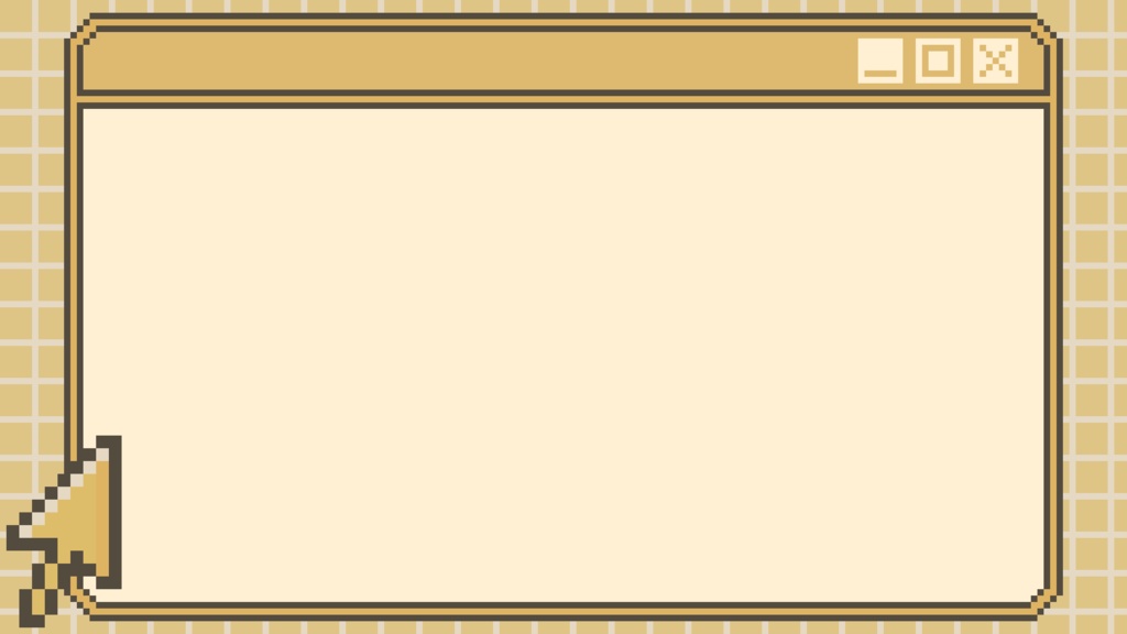 【フリー素材】サムネイル用背景(9:16)『ドット絵-PC風-』
